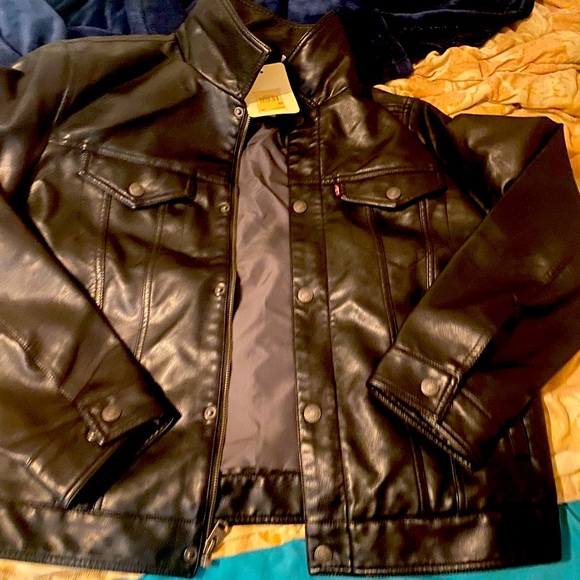 Medium size leather Levi’s jacket. Never worn. Tag still attached. - Picture 1 of 3